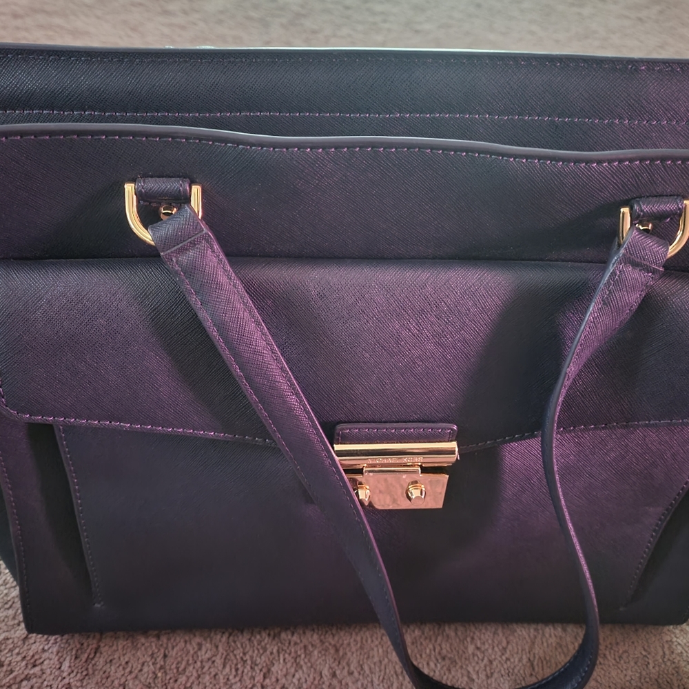 Navy blue Michael Kors purse